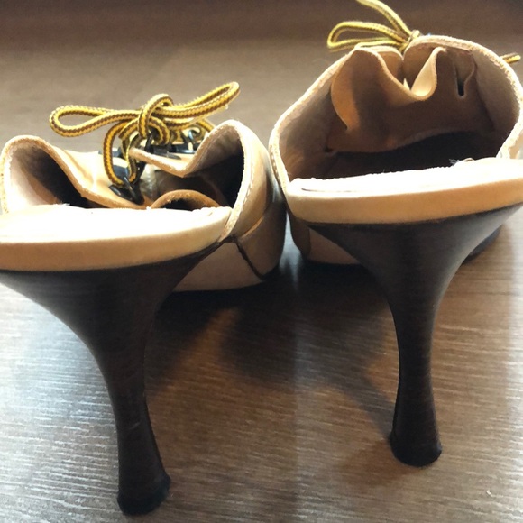 Vintage Manolo Blahnik Oklamod Timberland Slides - Picture 4 of 8